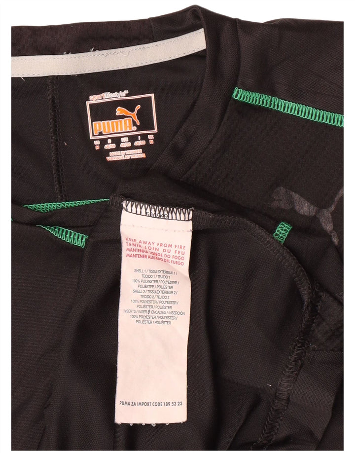 Camiseta masculina PUMA Top médio preto poliéster