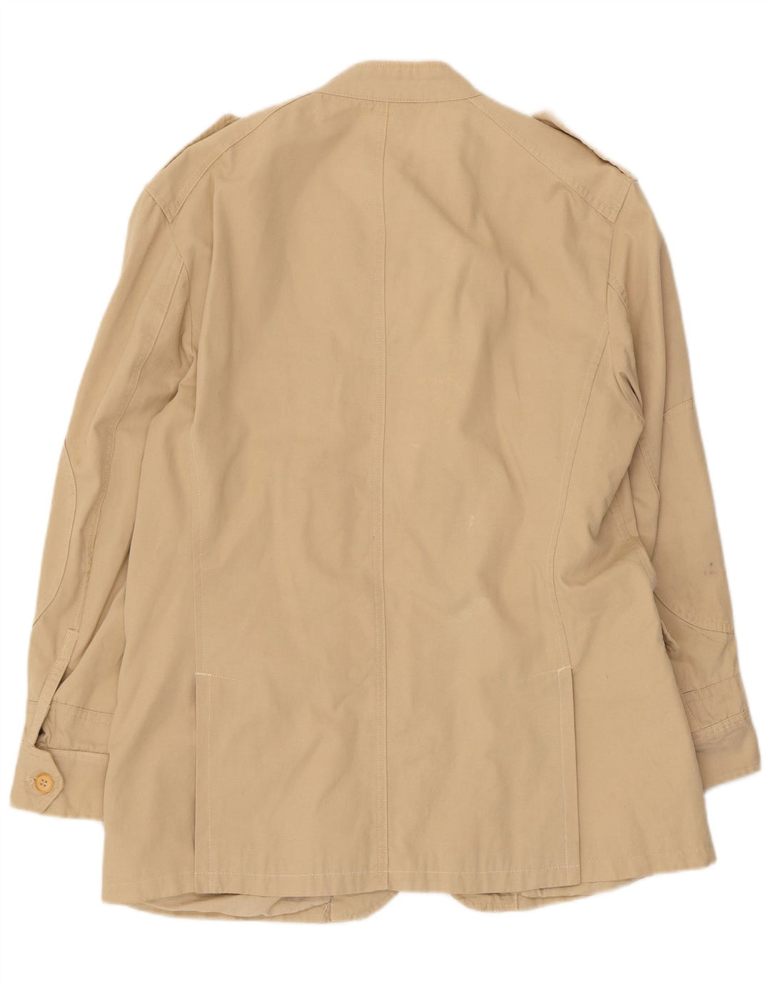 Jaqueta militar masculina Zara UK 44 2XL algodão bege