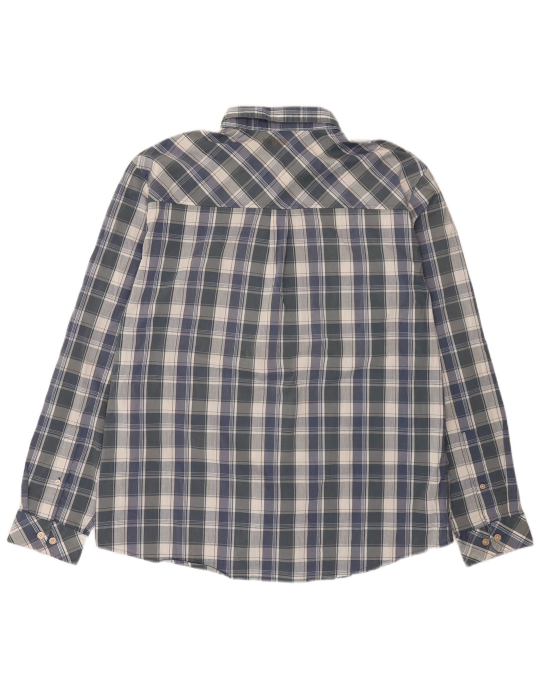 Camisa masculina Rohan XL poliéster xadrez azul