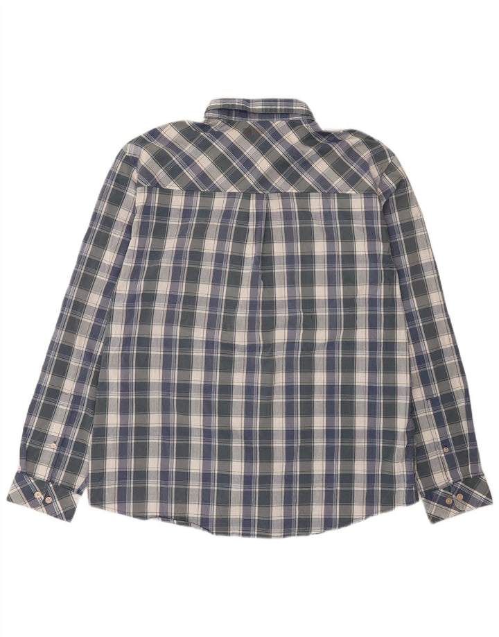 Camisa masculina Rohan XL poliéster xadrez azul
