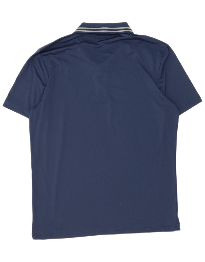 Camisa polo masculina Calvin Klein pequena azul marinho poliéster