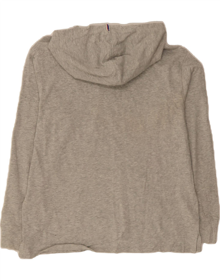 CHAMPION Womens Graphic Hoodie Jumper UK 14 Medium Grey Cotton Vintage Champion and Second-Hand Champion from Messina Hembry 