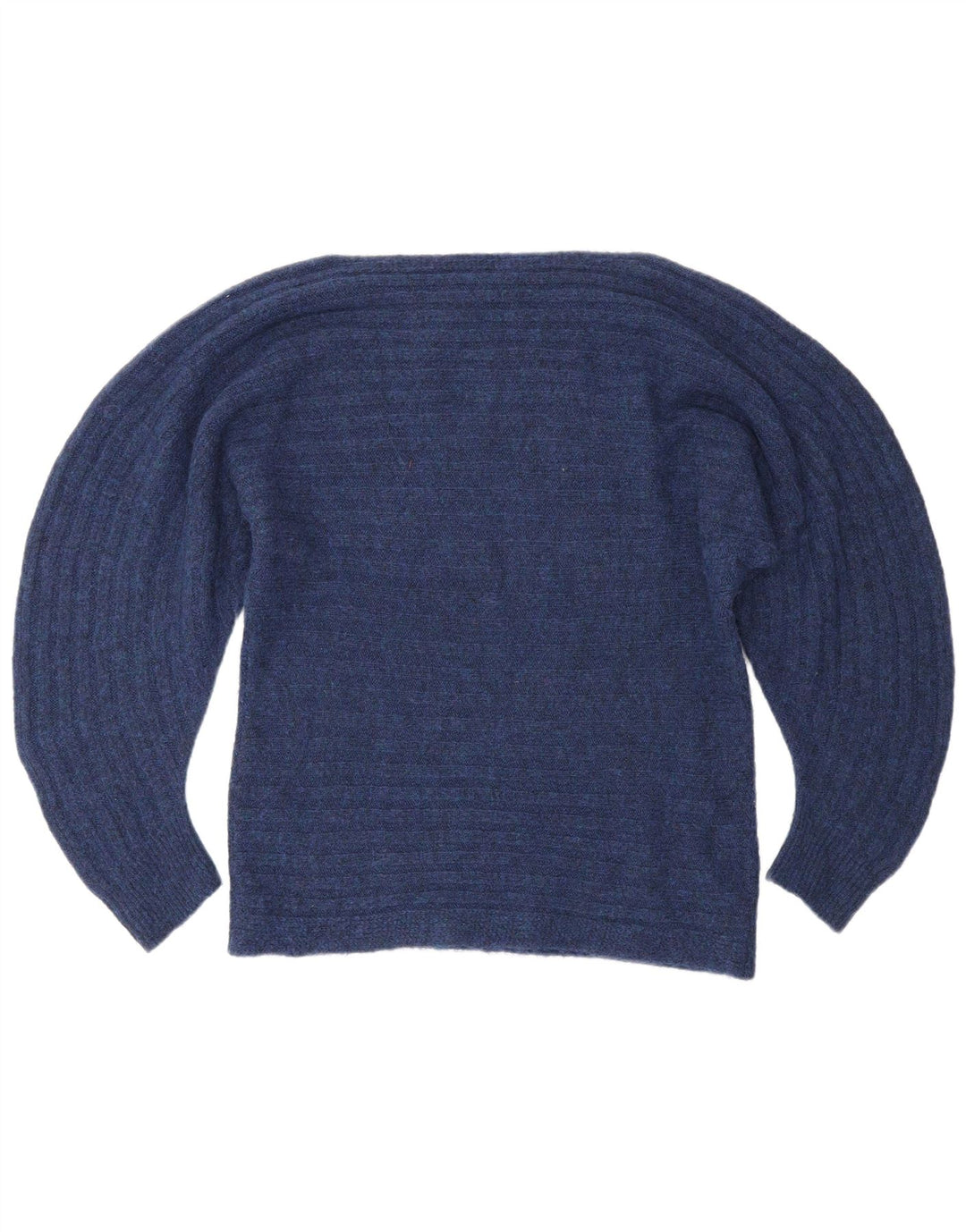 Suéter feminino Max & Co. com gola canoa Reino Unido 14 médio azul marinho