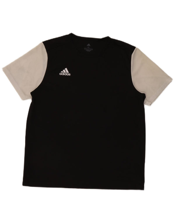 Adidas Mens Aeroready Camiseta Top XL Preto Colorblock Poliéster