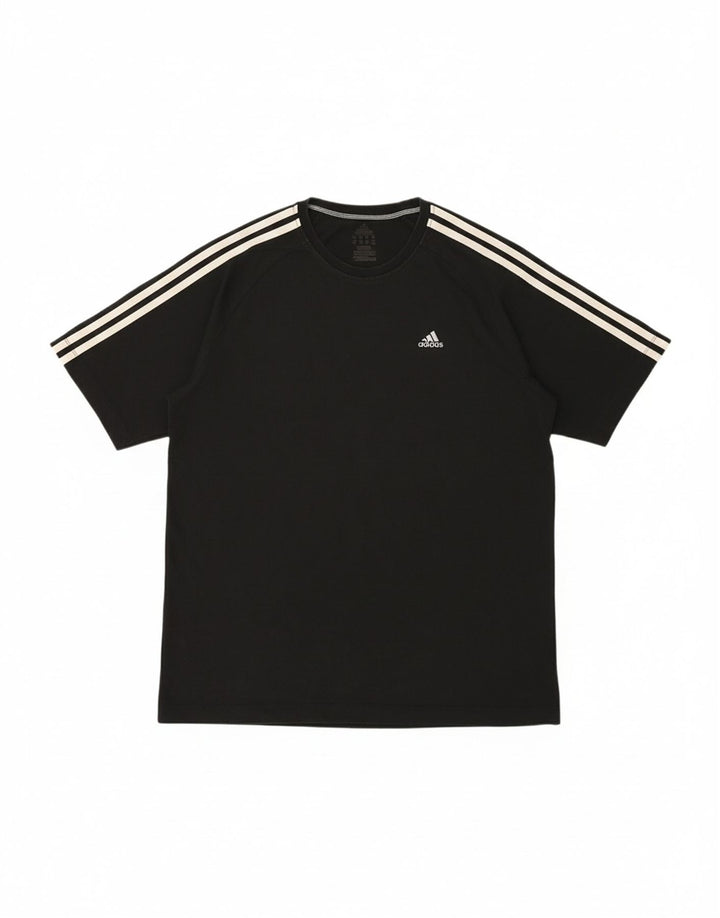 Camiseta Adidas Masculina Climalite Top Médio Algodão Preto
