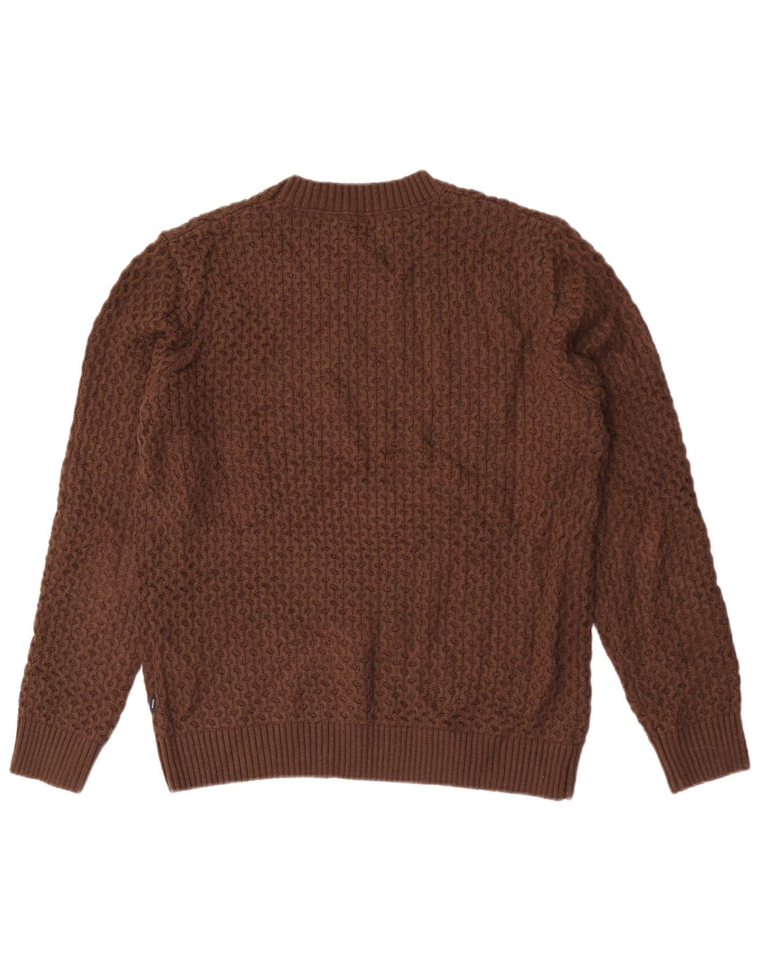 Suéter masculino Jack & Jones com gola redonda grande acrílico marrom