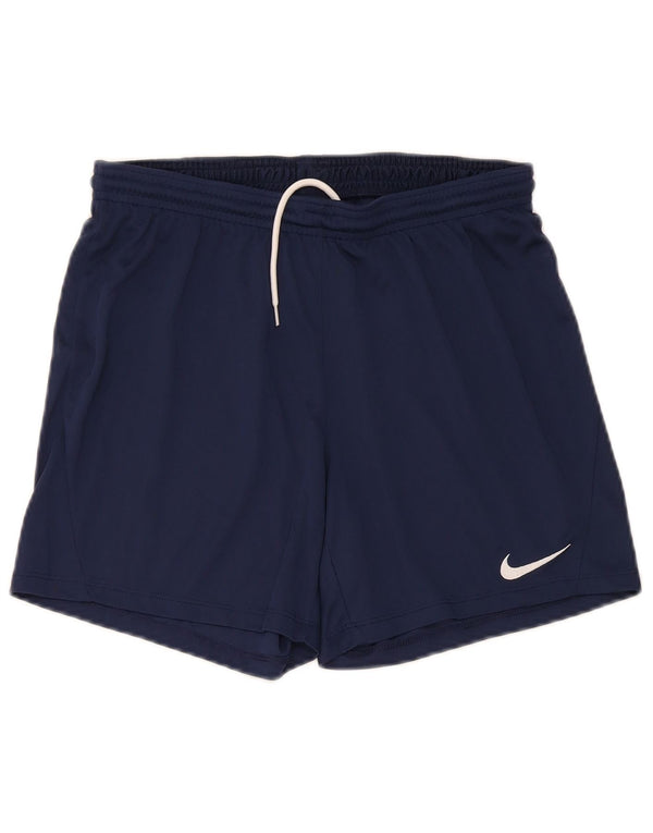 Shorts esportivos masculinos Nike Dri Fit médio azul marinho poliéster
