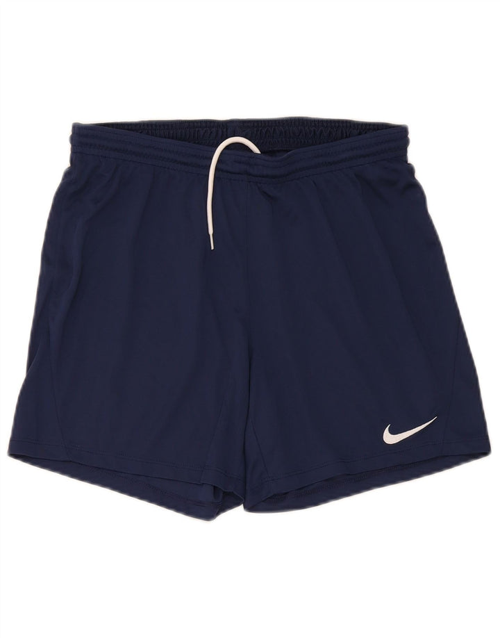 Shorts esportivos masculinos Nike Dri Fit médio azul marinho poliéster