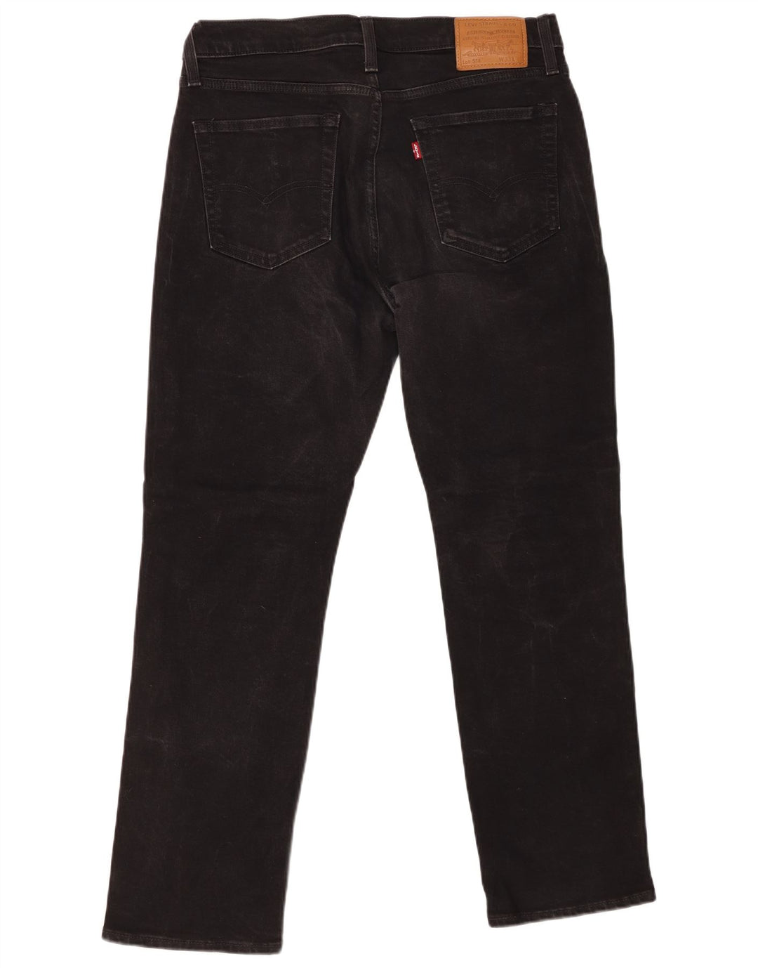 Levi's Masculino 514 Straight Jeans W33 L28 Algodão Preto