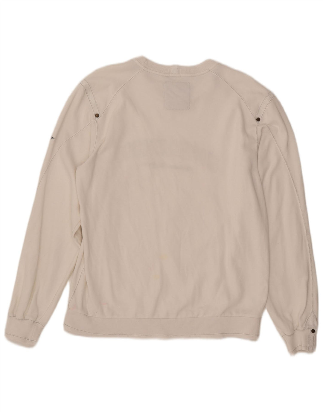 CHAMPION Suéter gráfico masculino grande branco