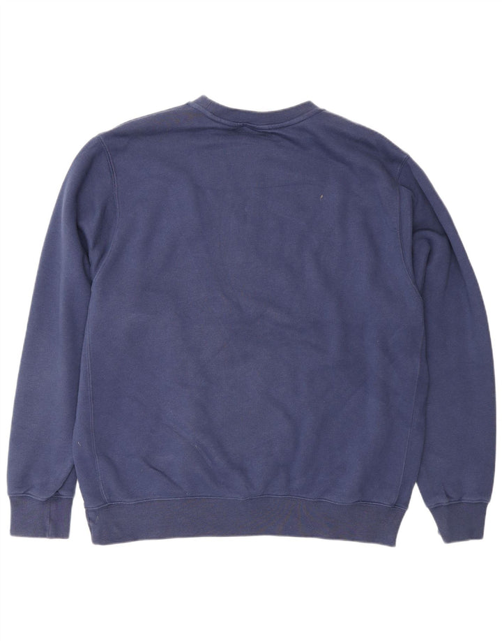 Moletom masculino Nike Jumper grande algodão azul marinho