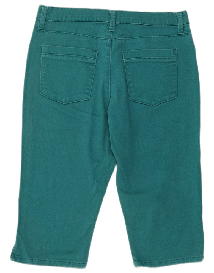 Lee Womens Classic Fit Denim Shorts US 8 Médio W30 Algodão Verde