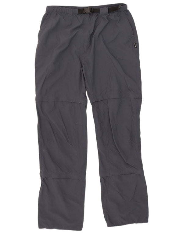 Calça de caminhada feminina Rohan grande W32 L31 cinza poliamida