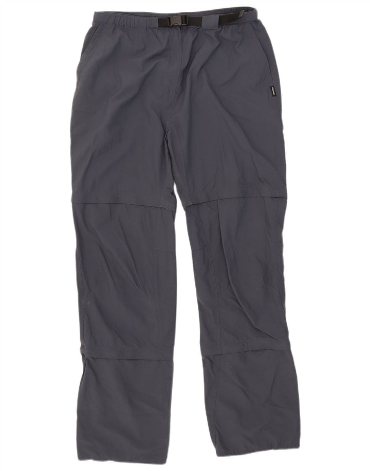 Calça de caminhada feminina Rohan grande W32 L31 cinza poliamida