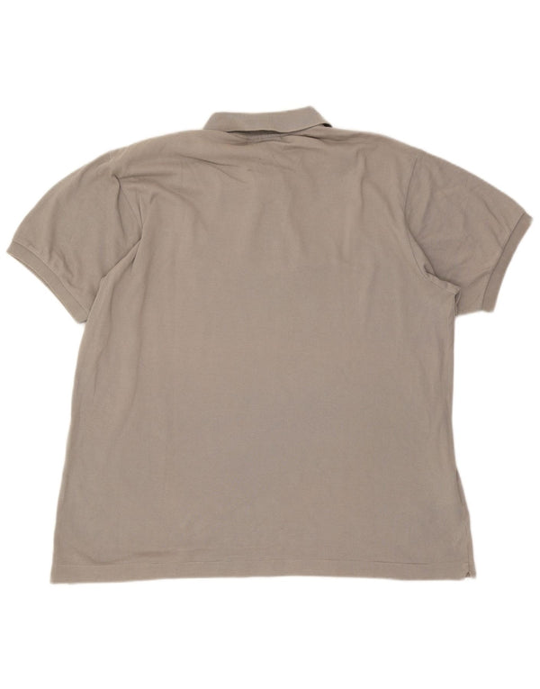 Camisa polo masculina Lacoste Classic Fit tamanho 6 XL cinza algodão