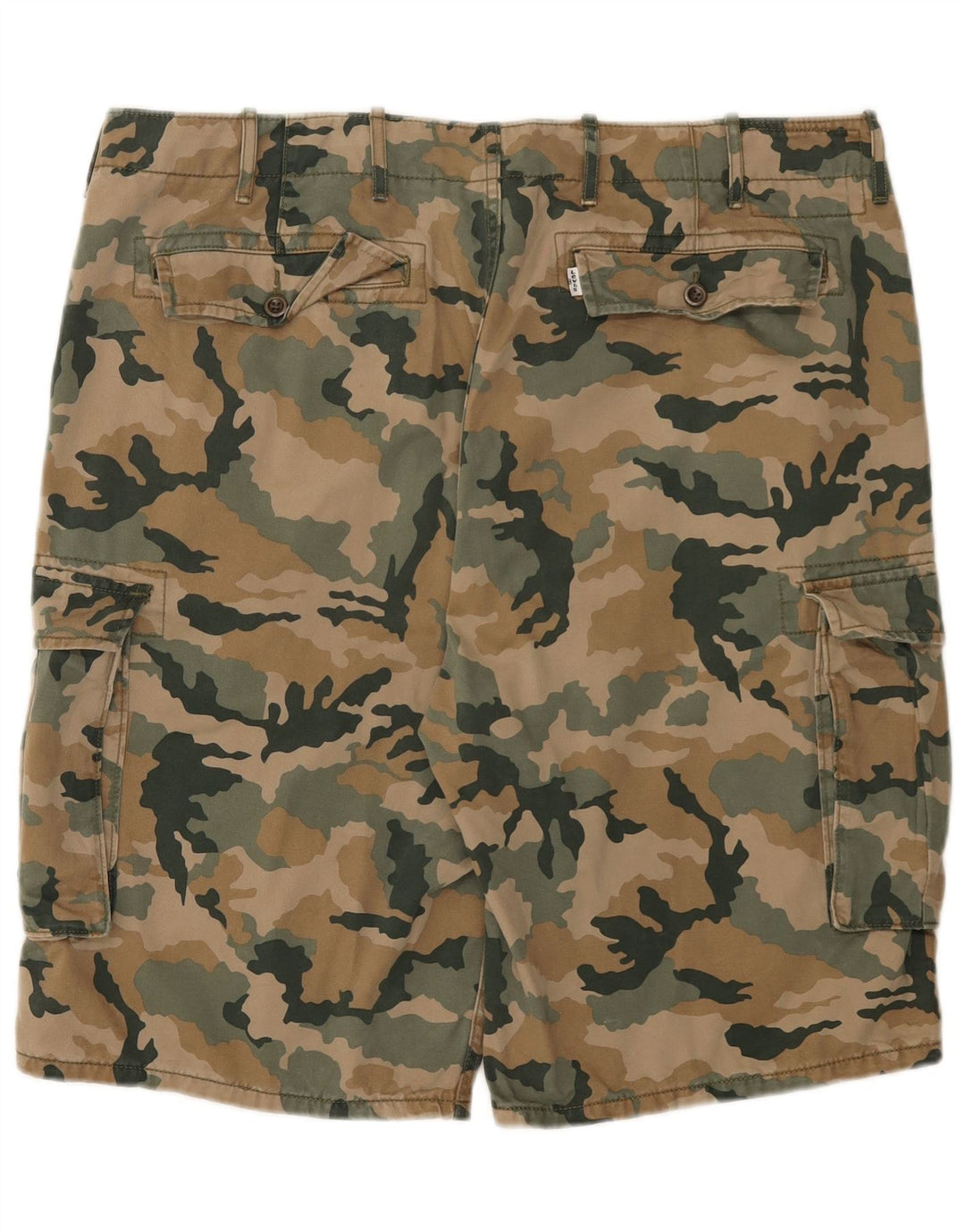 Shorts cargo masculino Levi's W40 XL cáqui camuflado algodão