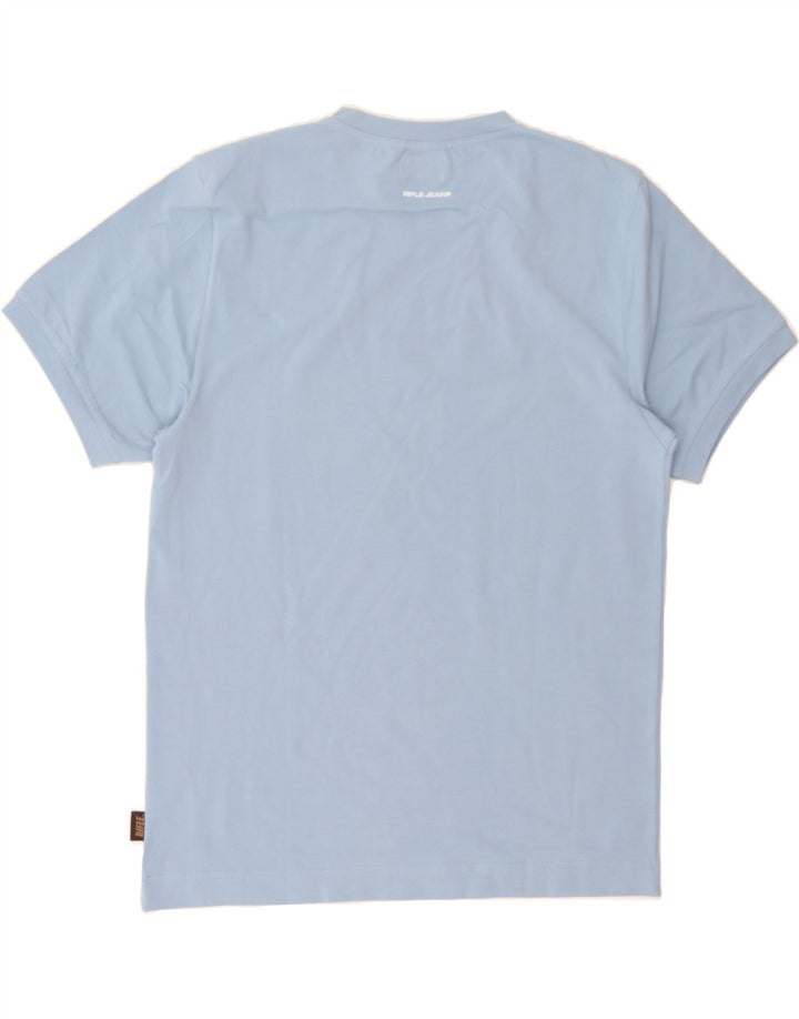 RIFLE Womens T-Shirt Top XL Blue Cotton Vintage Rifle and Second-Hand Rifle from Messina Hembry 