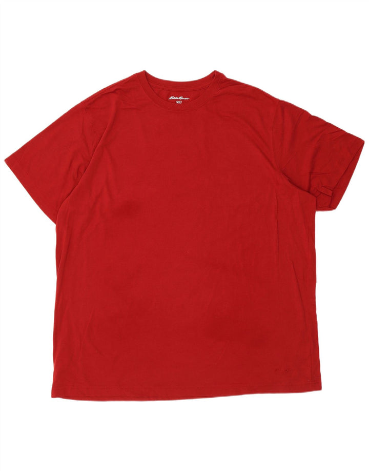 EDDIE BAUER Camiseta masculina Top 2XL Algodão Vermelho