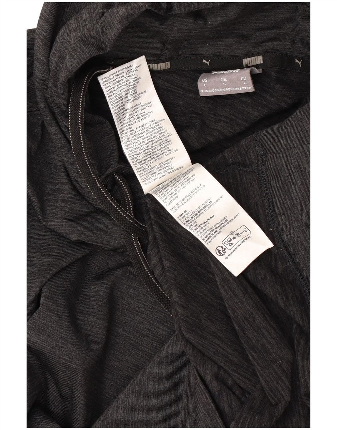 Puma Mens Hoodie Jumper Grande Poliéster Preto