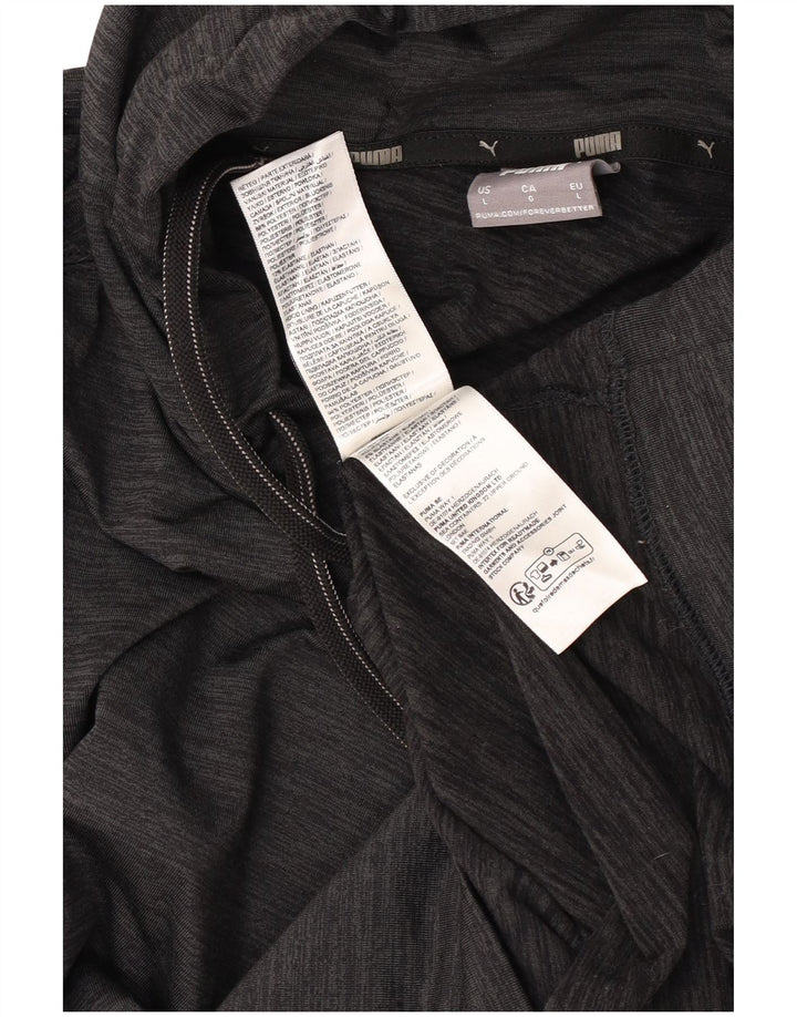 Puma Mens Hoodie Jumper Grande Poliéster Preto