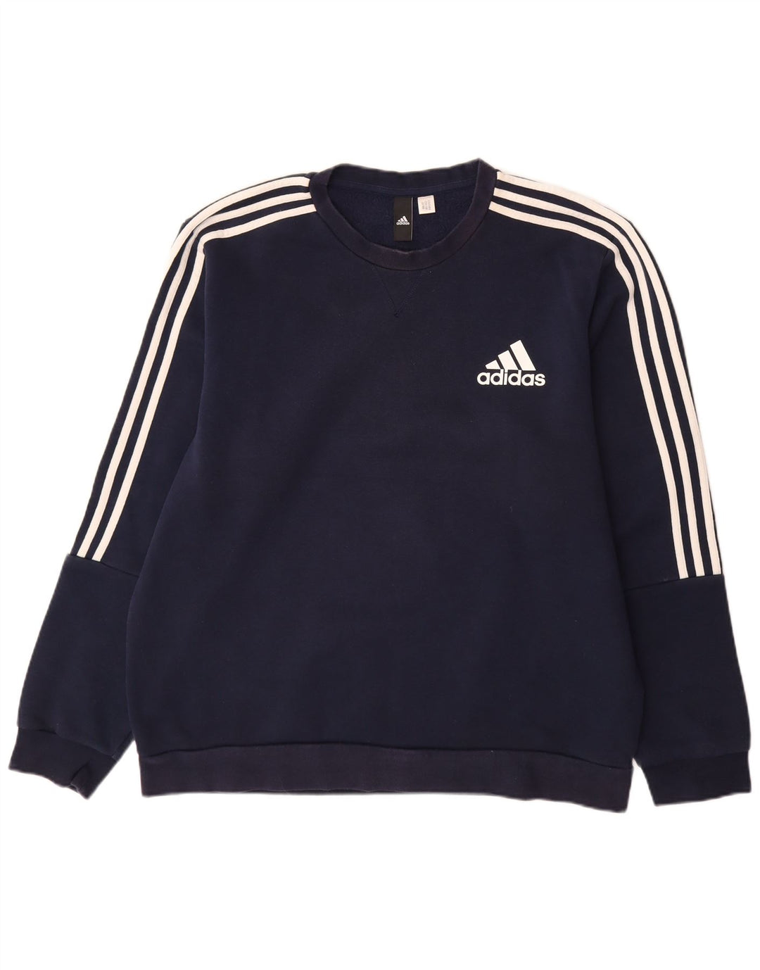 ADIDAS Mens Sweatshirt Jumper Grande Azul Marinho