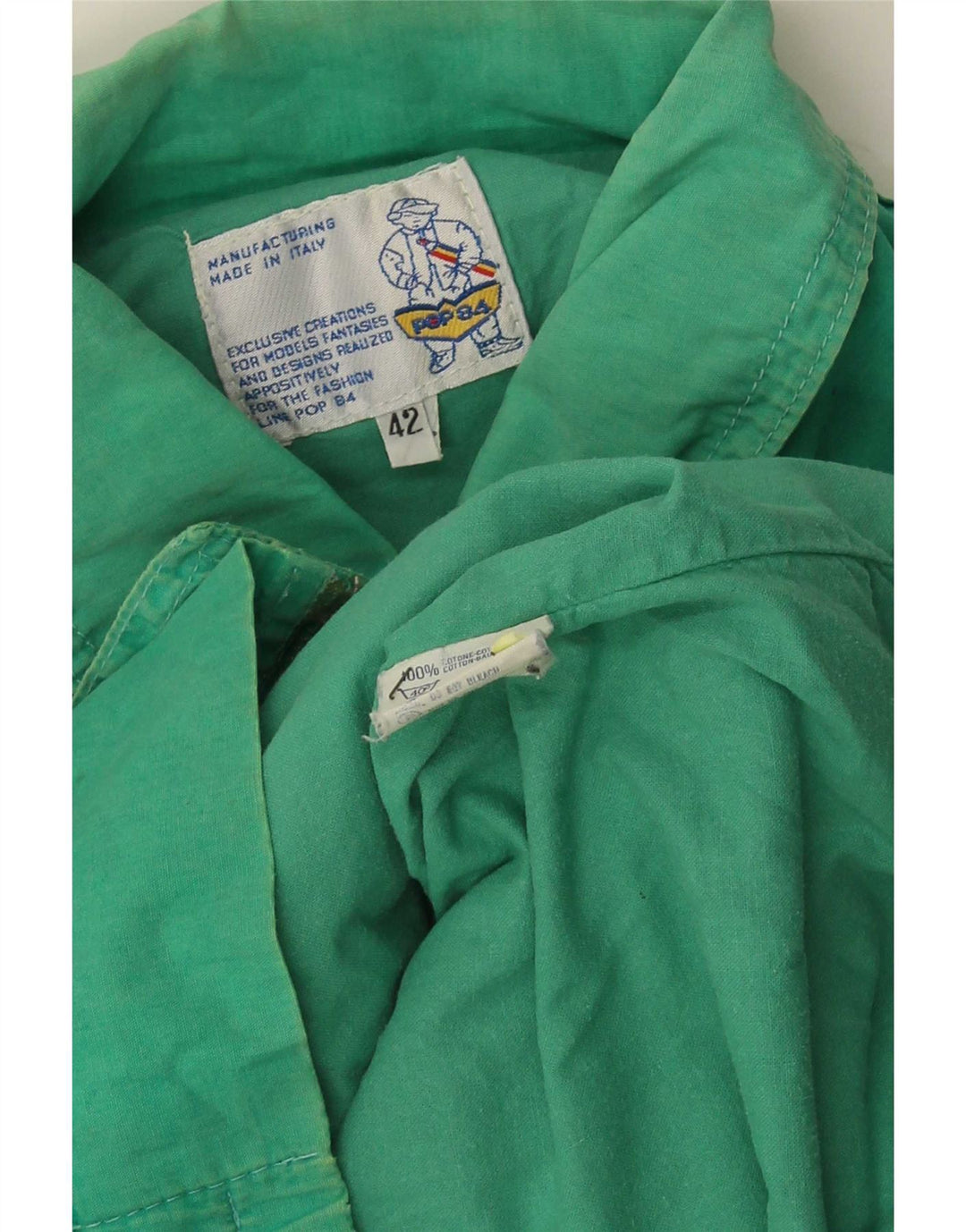 Jaqueta bomber masculina POP 84 IT 42 XL algodão verde