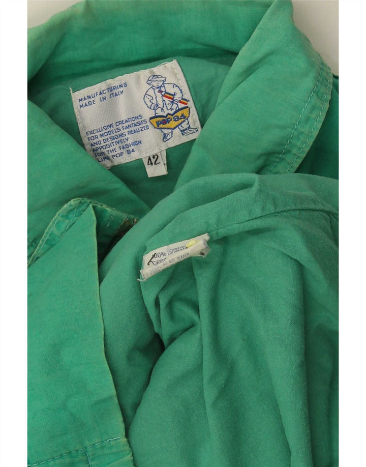 Jaqueta bomber masculina POP 84 IT 42 XL algodão verde