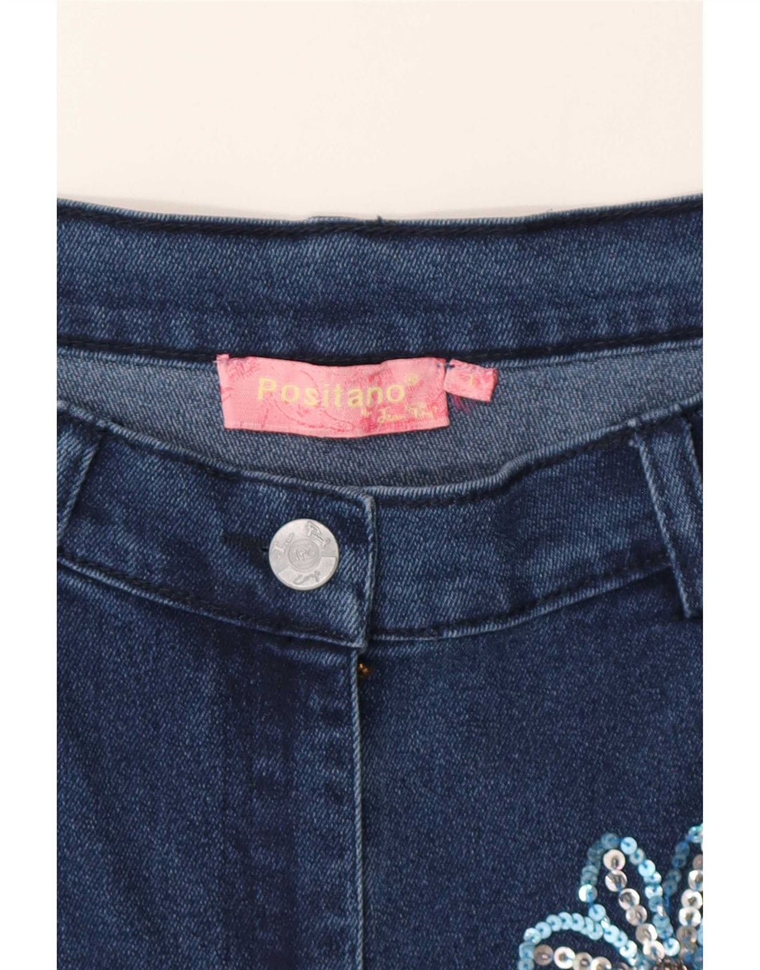 Positano by Jean Paul saia larga feminina grande W32 patchwork azul