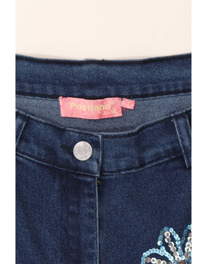 Positano by Jean Paul saia larga feminina grande W32 patchwork azul