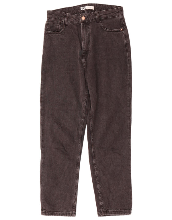Zara Jeans Cônicos Femininos EU 38 Pequeno W28 L28 Cinza