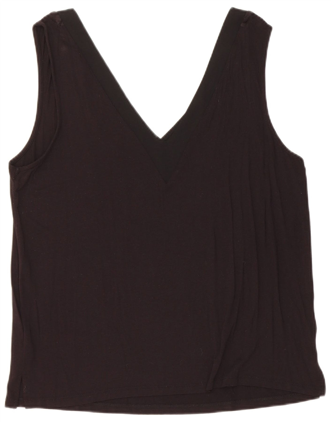 Top colete feminino WAREHOUSE Reino Unido 14 viscose preta média