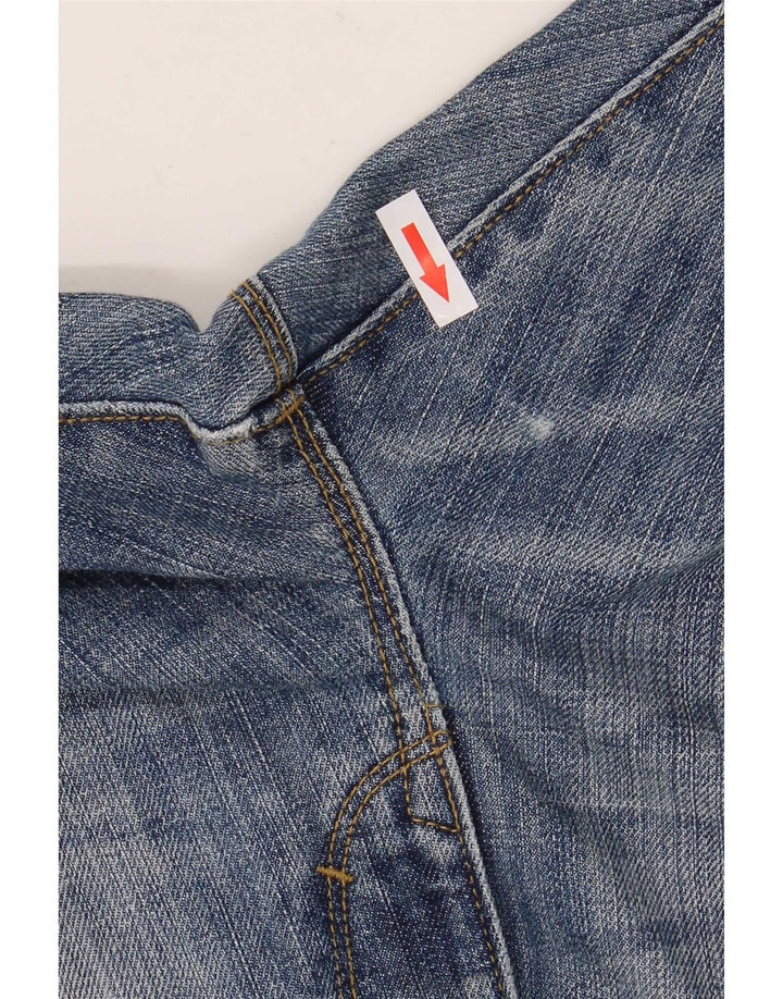 Gap Mens Slim Straight Jeans W38 L27 Azul Algodão