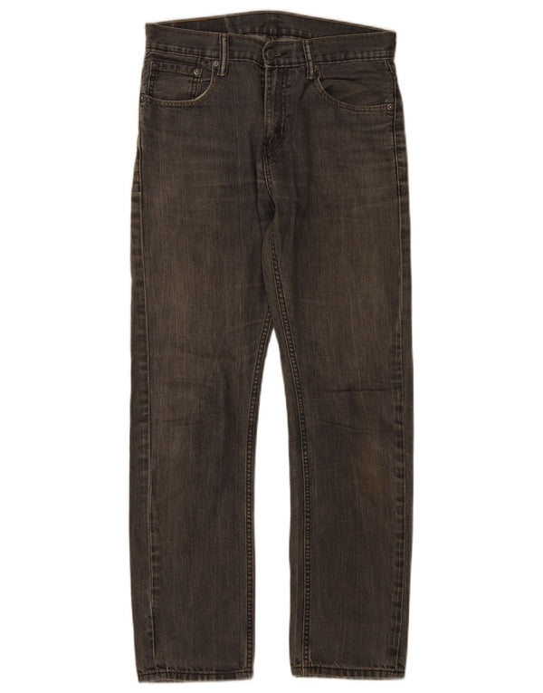 Levi's Masculino 513 Straight Jeans W30 L30 Cinza Algodão