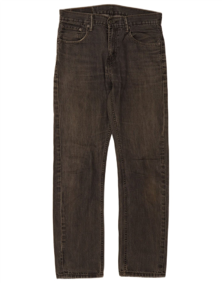 Levi's Masculino 513 Straight Jeans W30 L30 Cinza Algodão