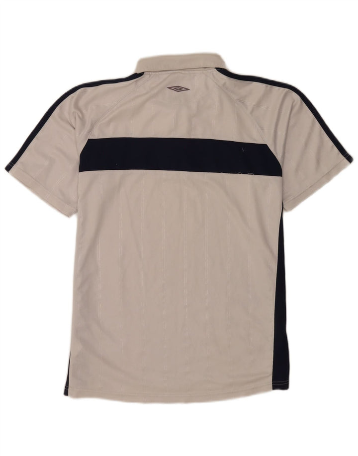 Camisa polo masculina Umbro médio branco colorblock