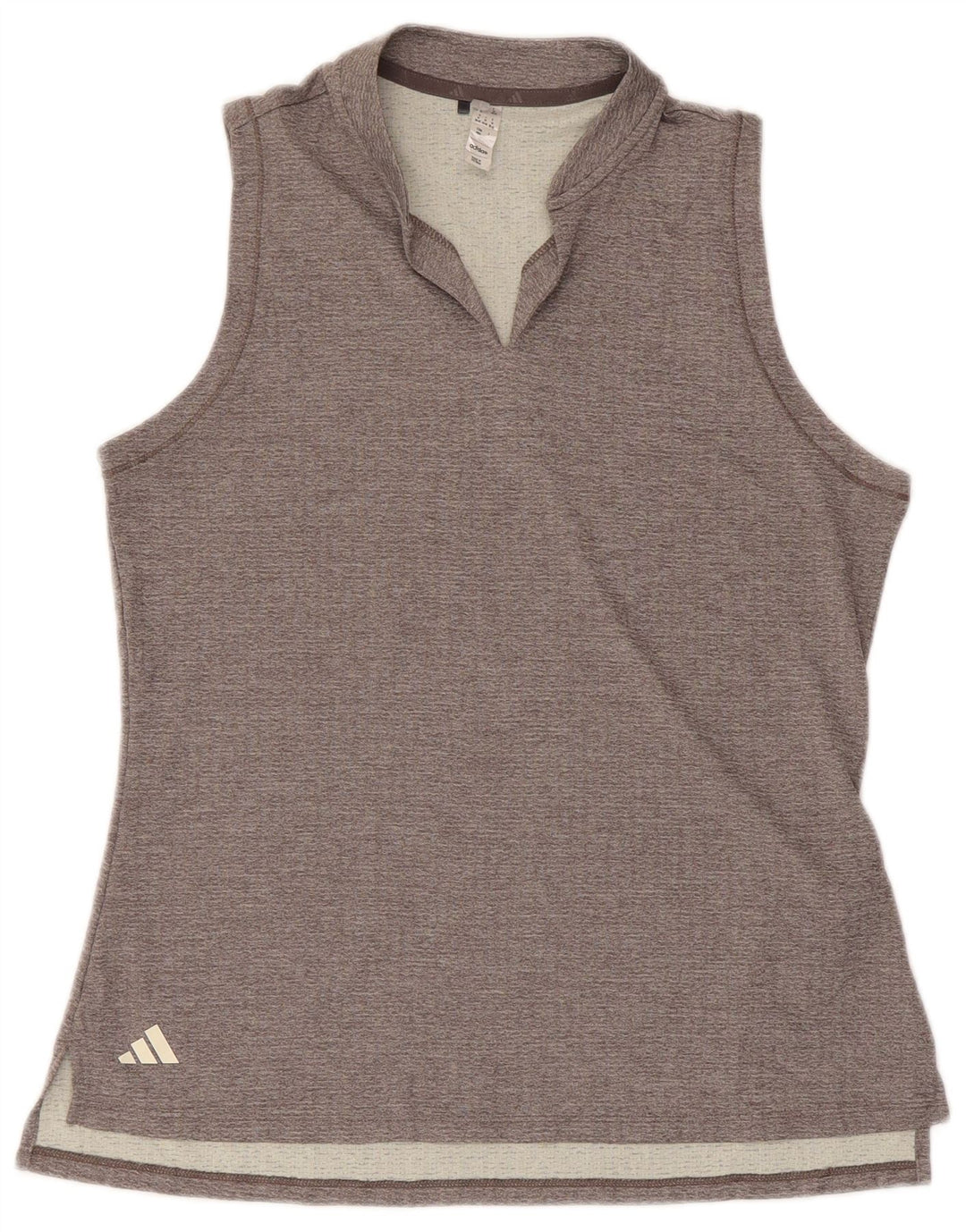 Adidas Womens Vest Top UK 12/14 Cinza Médio Poliéster