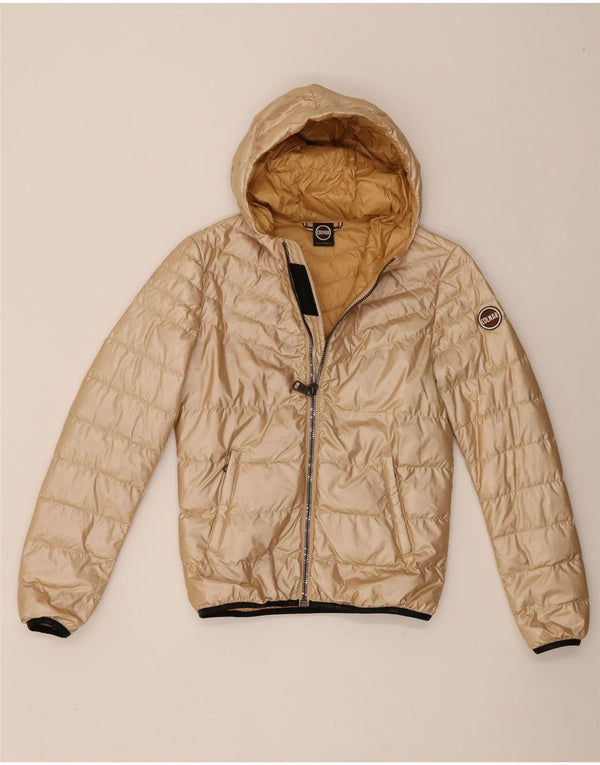 Jaqueta acolchoada com capuz feminina Colmar IT 40 XS Gold Nylon