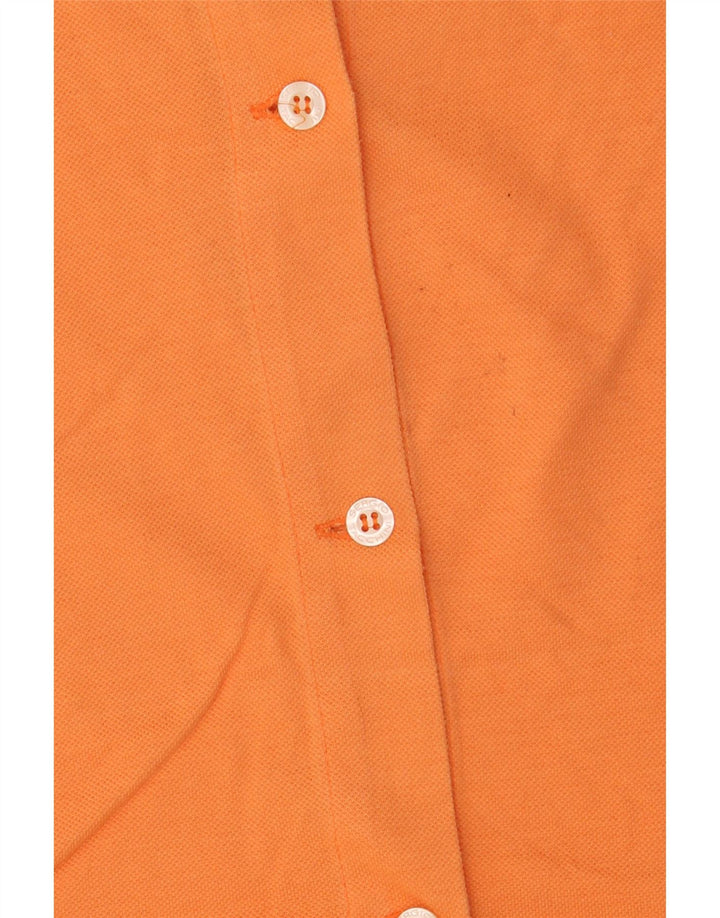 SERGIO TACCHINI Blusa feminina manga curta Reino Unido 14 médio laranja