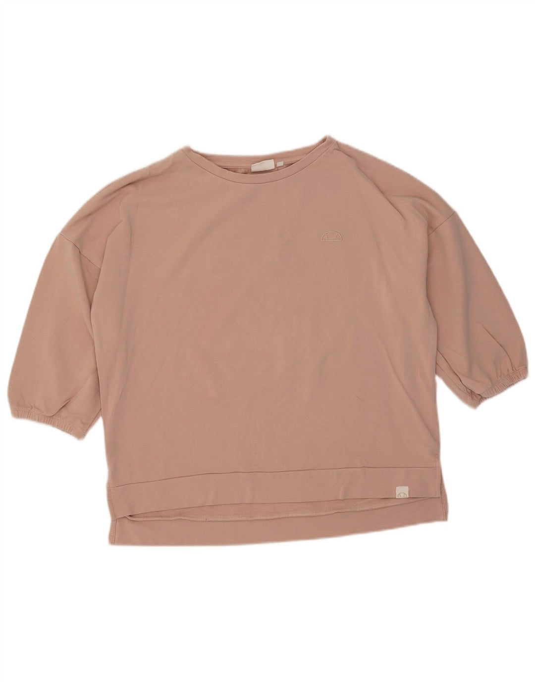 Suéter Ellesse feminino manga 3/4 oversized Reino Unido 10 pequeno rosa