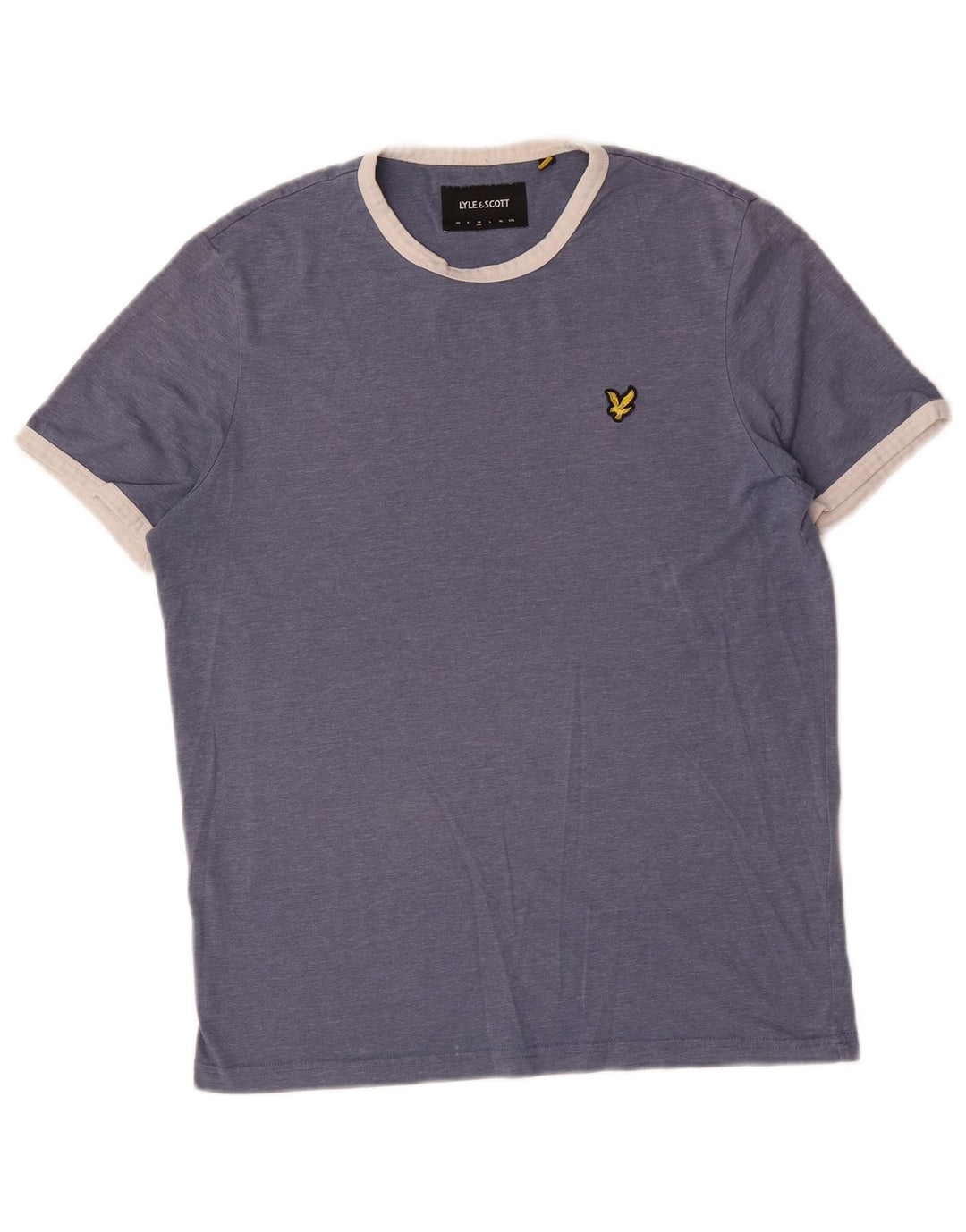 Camiseta masculina Lyle & Scott poliéster azul médio