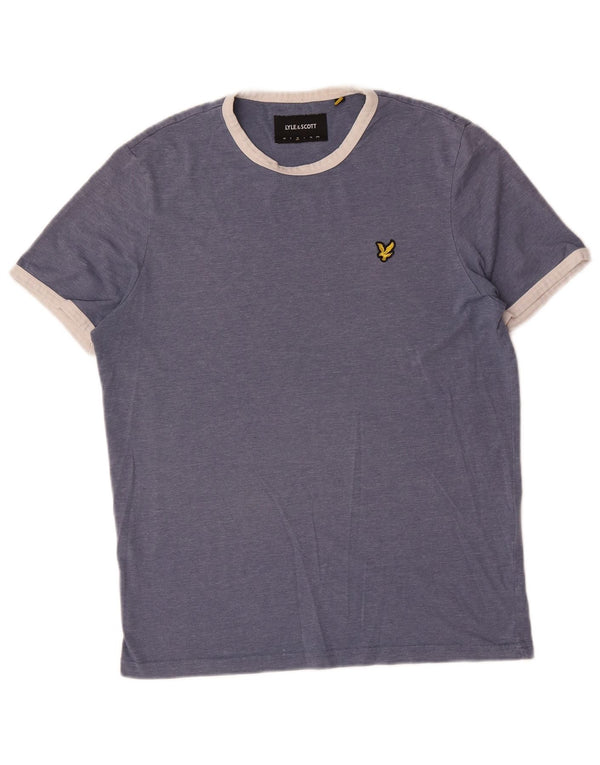Camiseta masculina Lyle & Scott poliéster azul médio