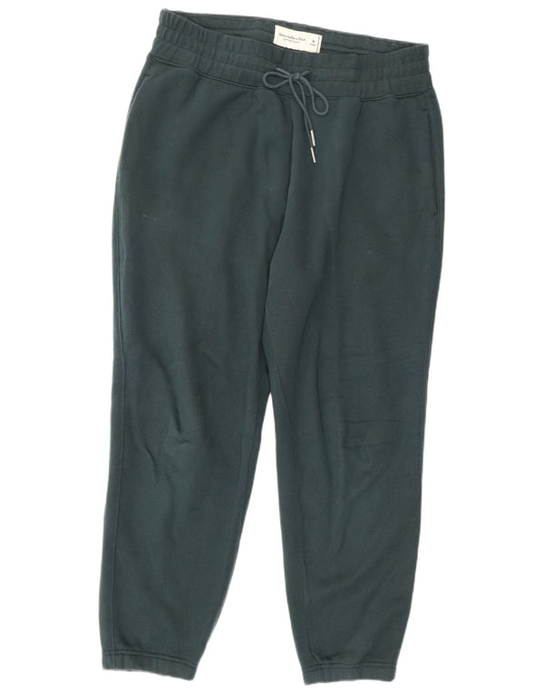 Abercrombie & Fitch Calça de treino masculina Joggers verde médio