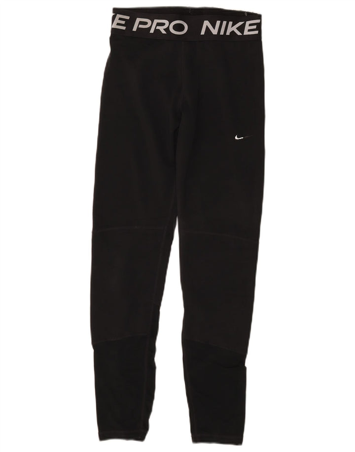 Leggings Nike Graphic para meninas 13-14 anos preto poliéster