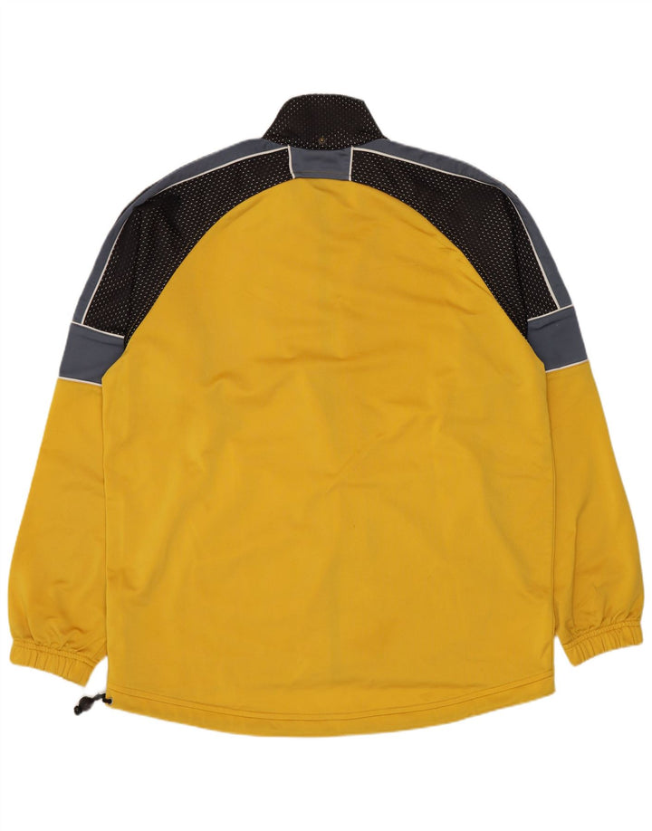 ASICS Mens Graphic Tracksuit Top Jacket Médio Amarelo Colorblock