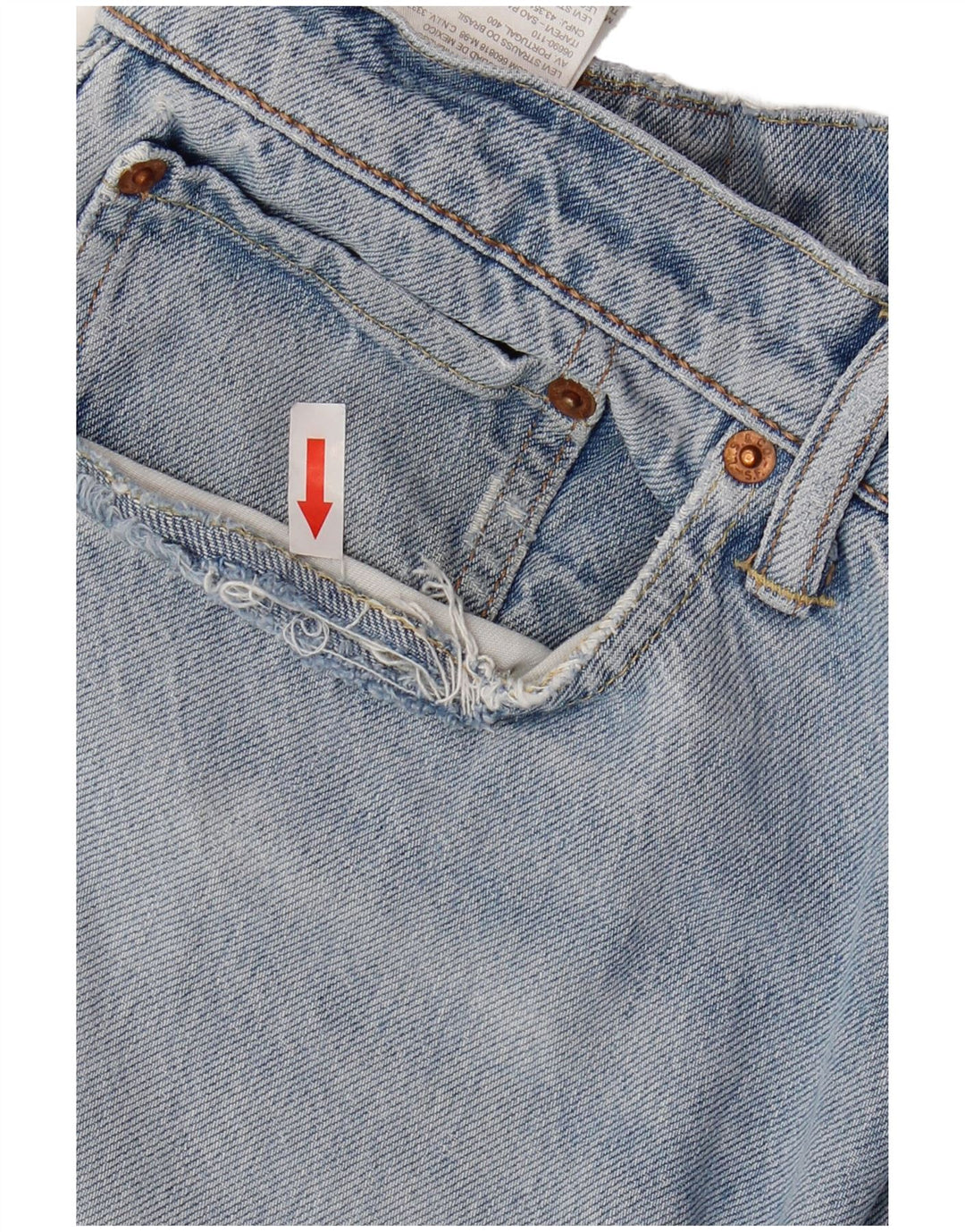 Levi's Masculino 502 Tapered Jeans W36 L32 Azul Algodão