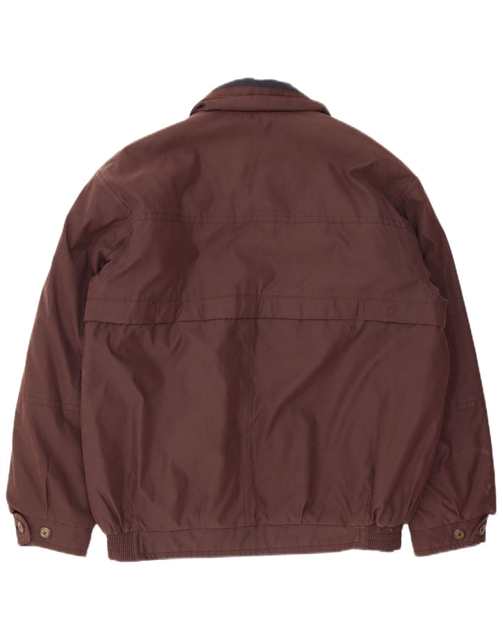 Jaqueta acolchoada bomber masculina Nick Taylor IT 50 grande poliéster marrom