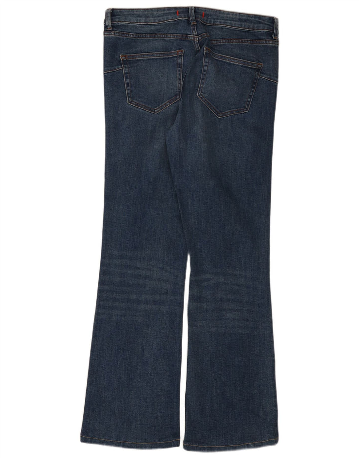 Calça jeans feminina Zara Bootcut EU 42 grande W32 L29 algodão azul