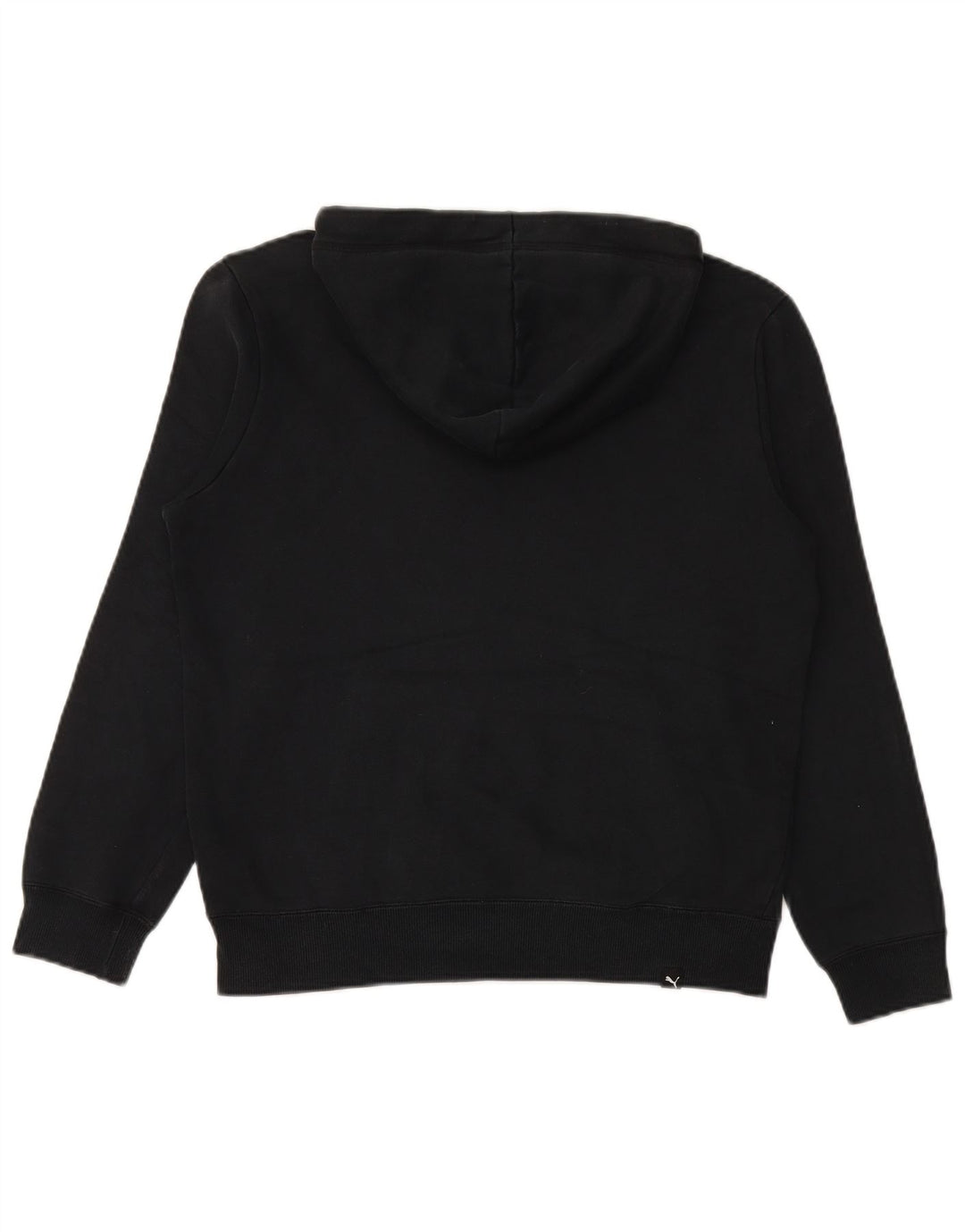 PUMA Mens Graphic Hoodie Jumper Pequeno Algodão Preto