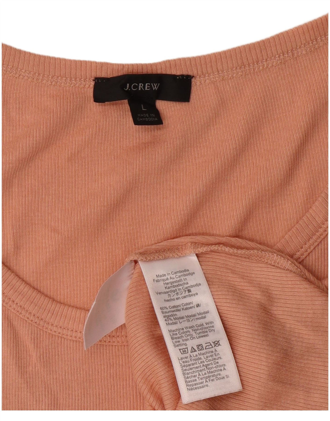 J. Crew colete feminino top UK 14 grande algodão laranja