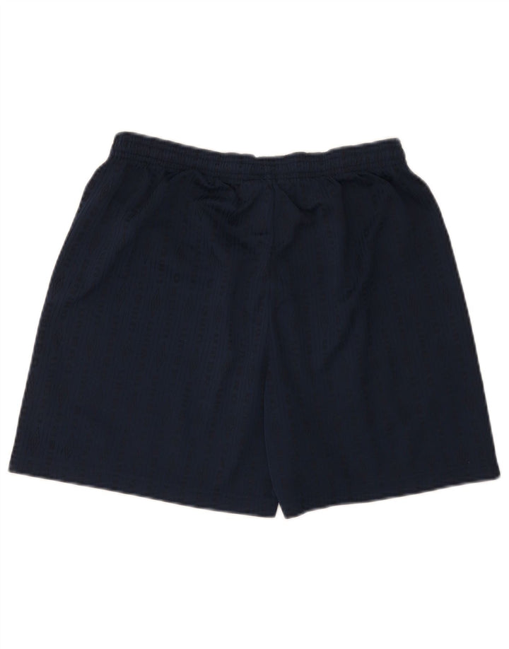 Umbro Mens Graphic Sport Shorts Médio Azul Marinho Listrado Poliéster